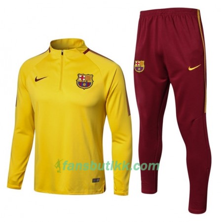 FC Barcelona Trenings Collegegenser Set 2017-18 Gul